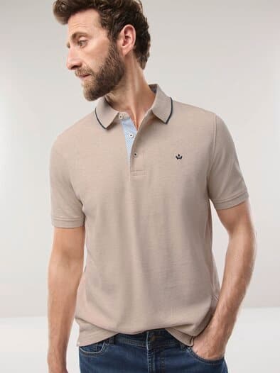 Melange Polo Natur