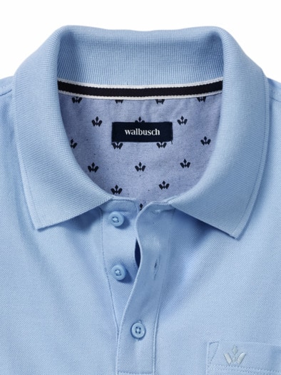 Pique-Polo Pima Cotton Hellblau