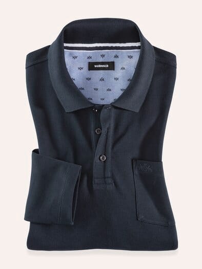 Pique-Polo Pima Cotton Marine