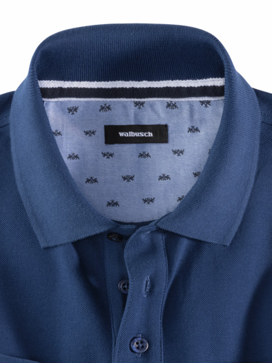 Pique-Polo Pima Cotton Royalblau