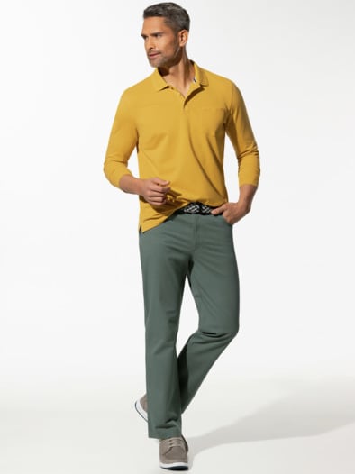Pique-Polo Pima Cotton Gelb