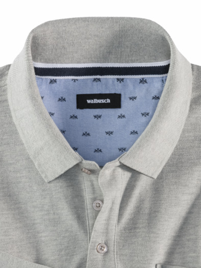 Pique-Polo Pima Cotton Mittelgrau