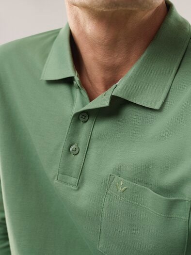 Pique-Polo Pima Cotton Lindgrün