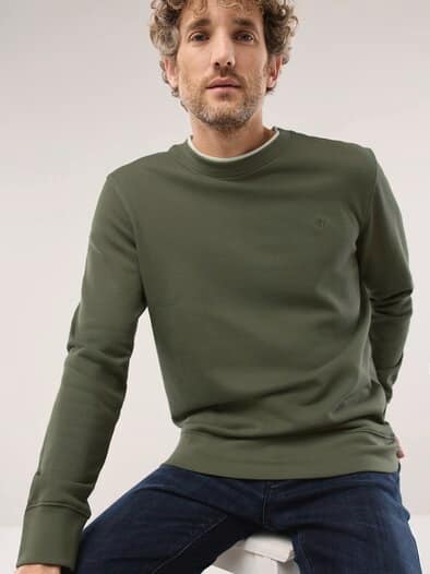 Leicht-Sweatshirt Oliv
