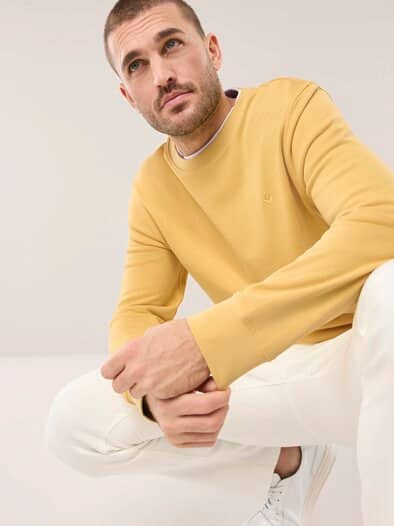 Leicht-Sweatshirt Akaziengelb