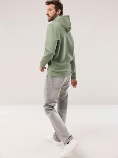 Easycare Kapuzen-Sweatshirt Lindgrün