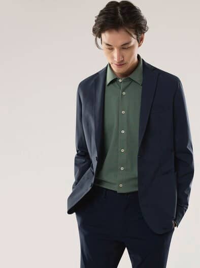 Travel Anzug-Sakko Marine