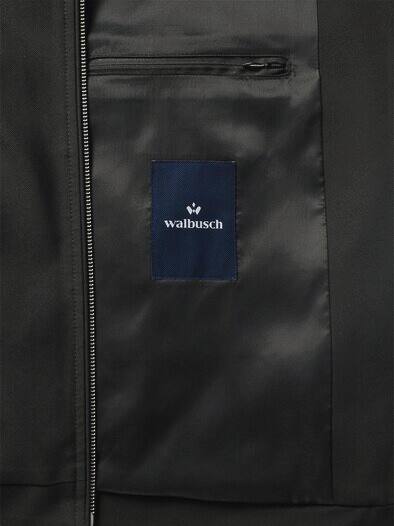 Anzug-Blouson mit Kragen Schwarz