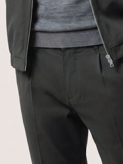 Anzug-Chino mit elastischem Bund Schwarz