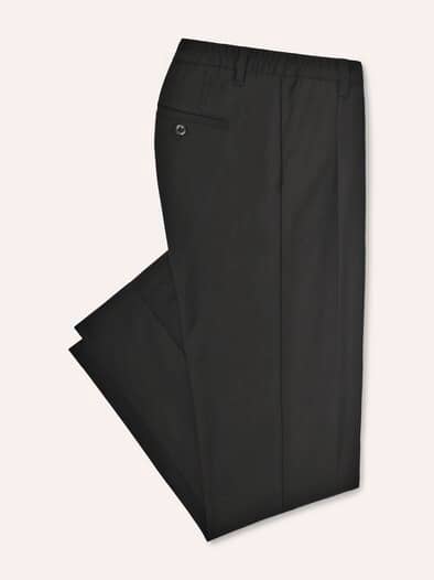 Anzug-Chino mit elastischem Bund Schwarz