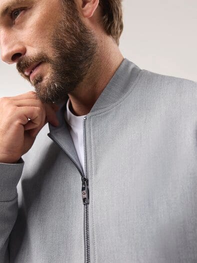 Blouson mit Stehkragen Grau