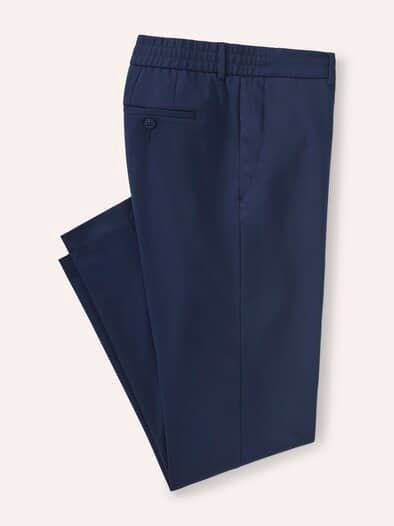 Chino aus elastischem Material Marine