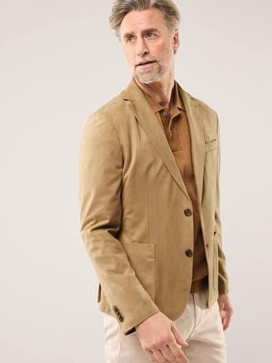 Microvelours Sakko Camel