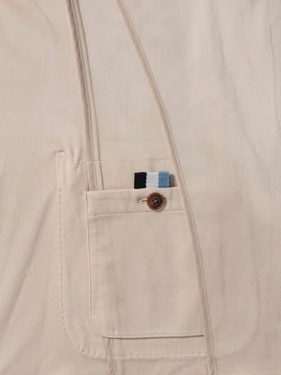 Sakko aus Waschvelours Beige