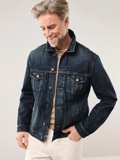 Jeansjacke Blau