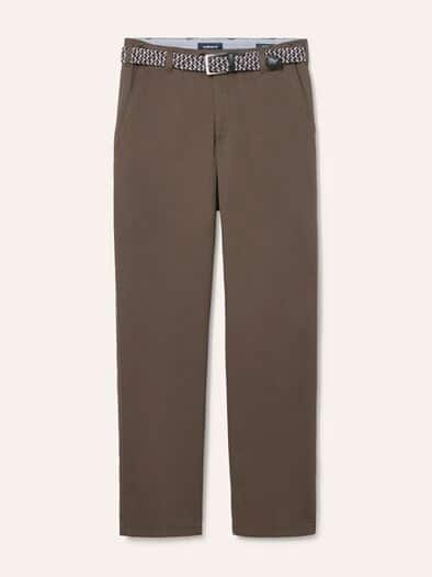 Extraglatt-Stretchbund-Chino Braun