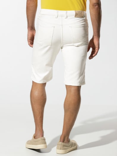 Jogger-Jeans Bermudas Offwhite