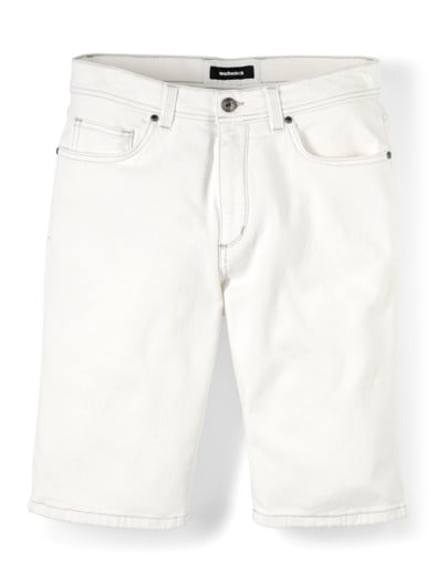 Jogger-Jeans Bermudas Offwhite