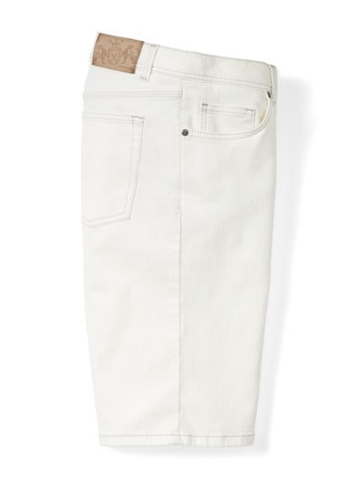 Jogger-Jeans Bermudas Offwhite