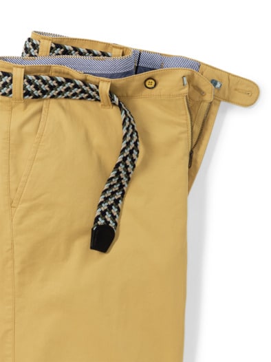 Extraglatt-Stretchbund-Bermudas Gelb