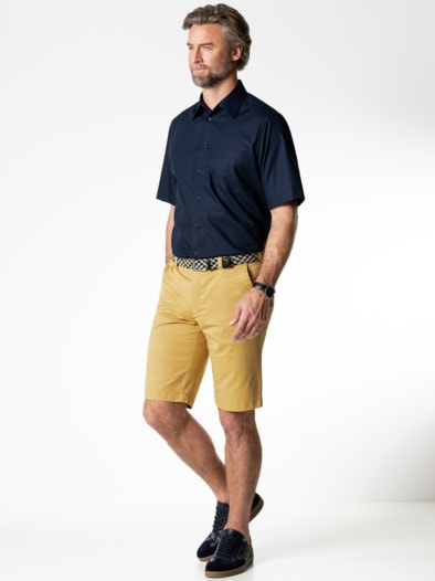 Extraglatt-Stretchbund-Bermudas Gelb