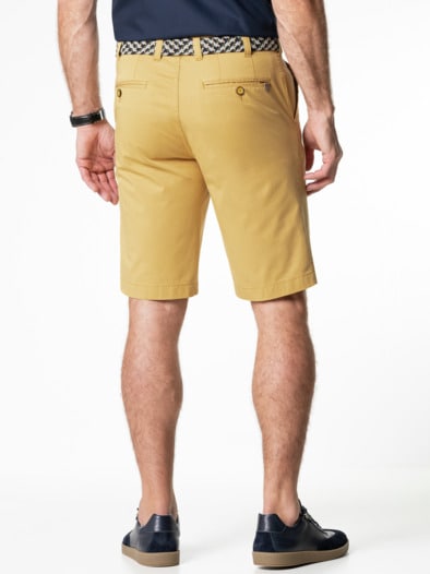 Extraglatt-Stretchbund-Bermudas Gelb