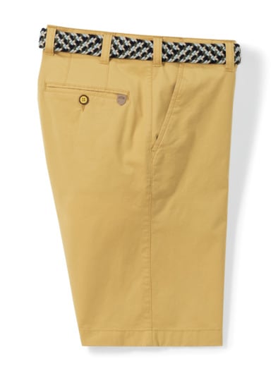 Extraglatt-Stretchbund-Bermudas Gelb