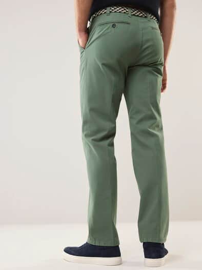 Extraglatt-Stretchbund-Chino Salbei