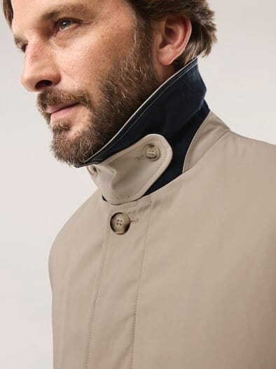 Baumwoll Mantel 2 in 1 Beige