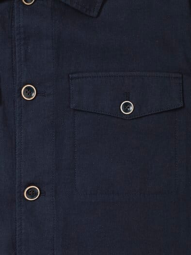 Leinen Hemdjacke Marine