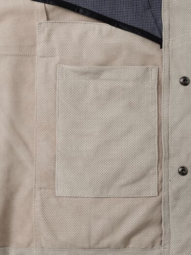 Velourslederhemdjacke Kitt