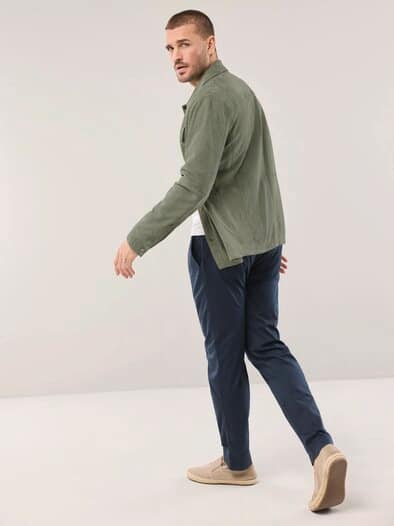 Velourslederhemdjacke Salbei