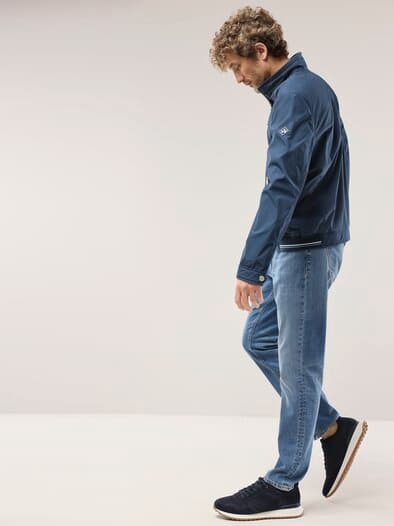 Microfaser Leichtblouson Marine