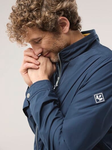 Microfaser Leichtblouson Marine