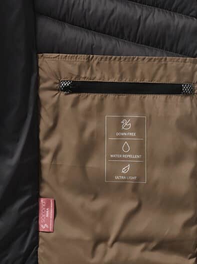 Klima Leichtsteppweste Karamel