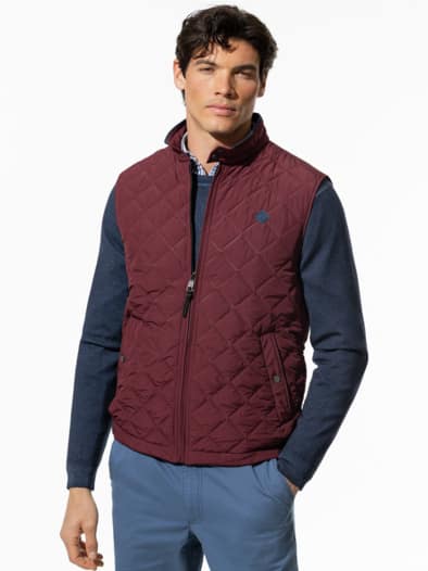 Ultrasonic Leichtsteppweste Bordeaux