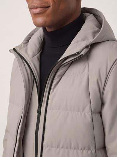 Softshelljacke mit Aussenweste Ecru