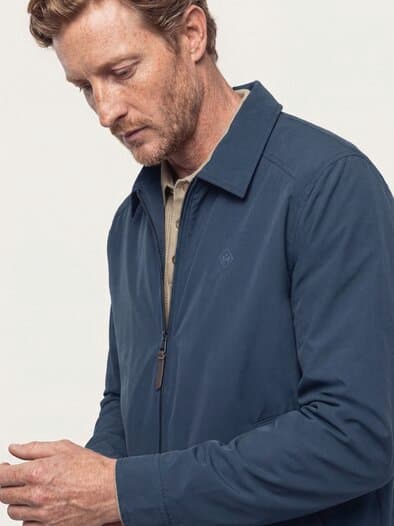 Wasserabw. Blouson aus Microfaser Marine