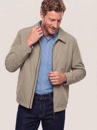 Wasserabw. Blouson aus Microfaser Beige