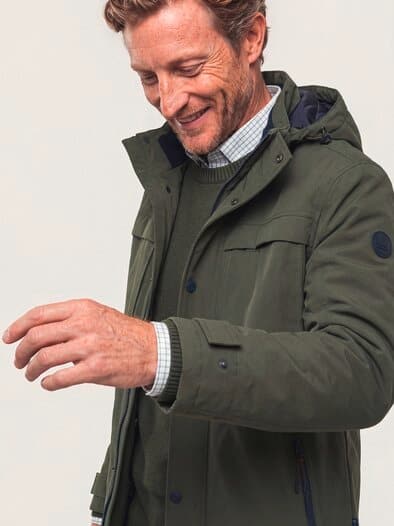 Wasserdichte Funktionsjacke Oliv