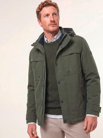 Wasserdichte Funktionsjacke Oliv