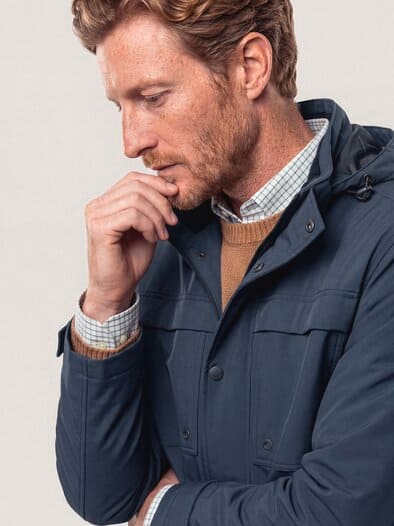 Wasserdichte Funktionsjacke Marine