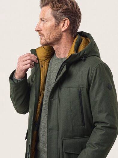 Wasserdichter Thermoparka Oliv