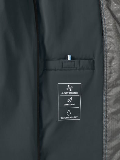 Daunen Hybrid Weste Schwarz