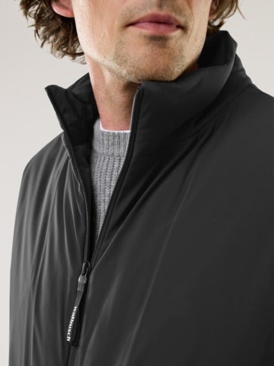 Daunen Hybrid Weste Schwarz