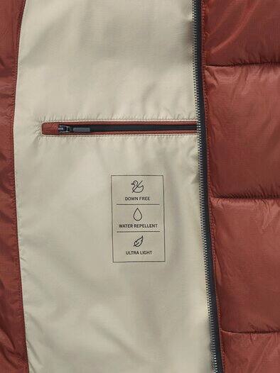 Leichte Steppjacke mit Thermozone Rotbraun