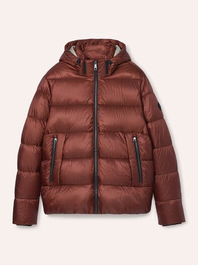 Leichte Steppjacke mit Thermozone Rotbraun