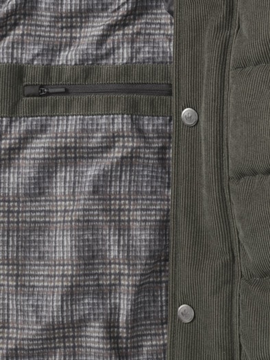 Cord Steppjacke Oliv