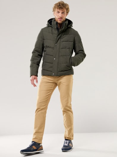 Cord Steppjacke Oliv
