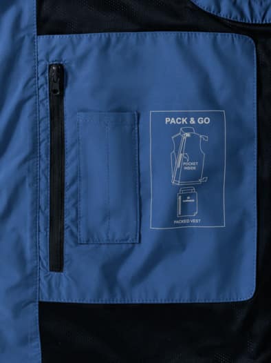 Flexweste Pack & Go Kobalt
